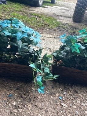 Artificial Ivy Planter in Green -